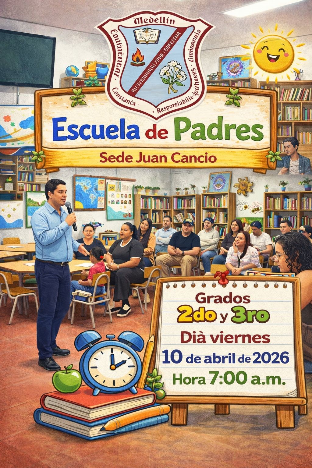 Escuela padres 2o y 3o JUAN CANCIO viernes 10 abril